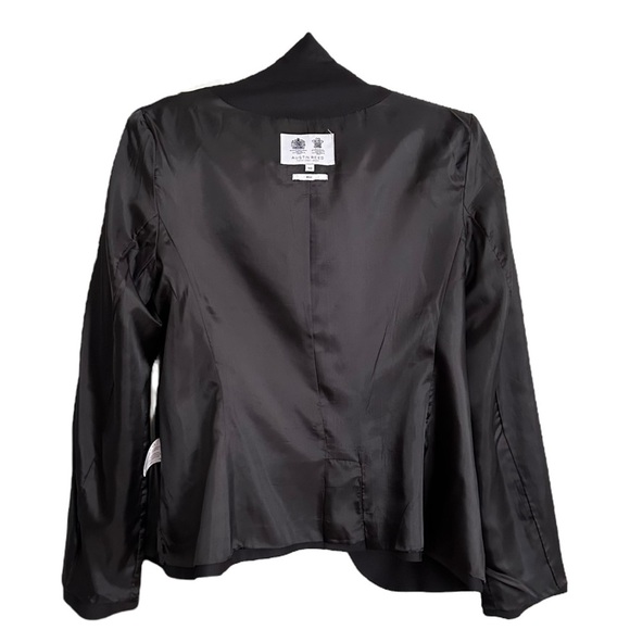 AUSTIN REED Wool-Blend Black Blazer British Tailoring Careerwear UK 40 US 10 - Picture 2 of 13